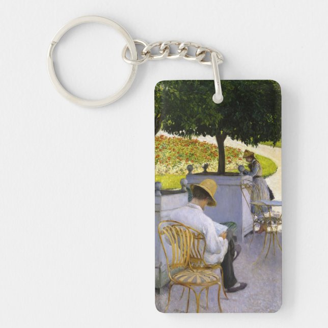 Gustave Caillebotte - The Orange Trees Keychain (Front)