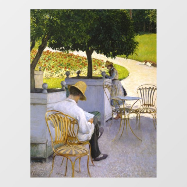 Gustave Caillebotte - The Orange Trees Window Cling (Sheet)