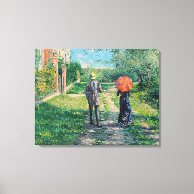 Gustave Caillebotte - The Path Uphill Canvas Print (Front)
