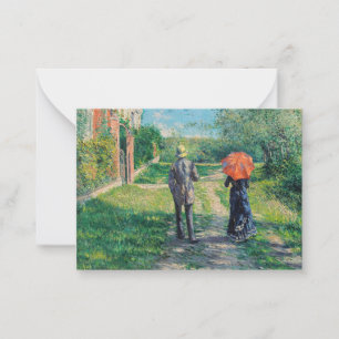 Gustave Caillebotte - The Path Uphill Card