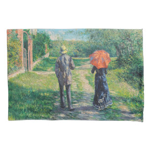 Gustave Caillebotte - The Path Uphill Pillowcase