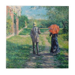 Gustave Caillebotte - The Path Uphill Tile