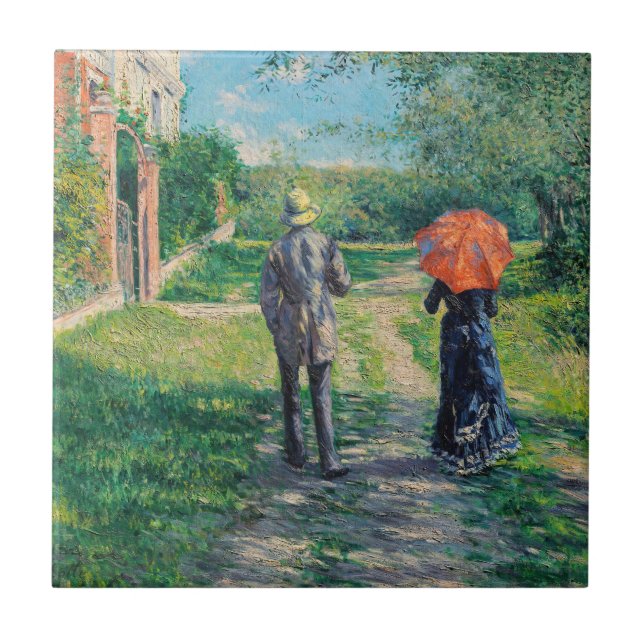 Gustave Caillebotte - The Path Uphill Tile (Front)
