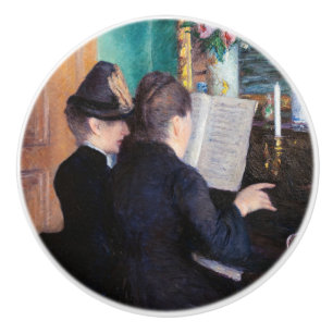 Gustave Caillebotte - The Piano Lesson Ceramic Knob