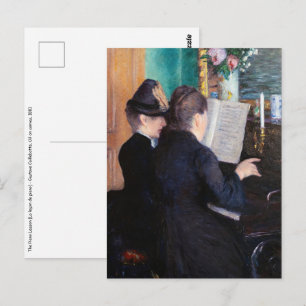Gustave Caillebotte - The Piano Lesson Postcard