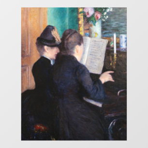 Gustave Caillebotte - The Piano Lesson Window Cling