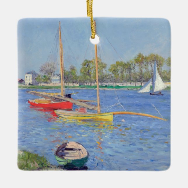 Gustave Caillebotte - The Seine at Argenteuil Ceramic Ornament (Front)