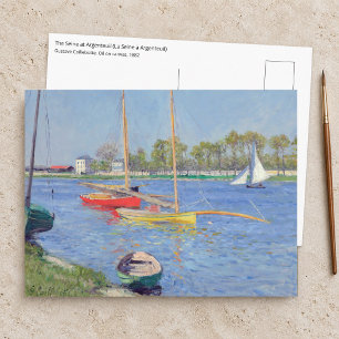 Gustave Caillebotte - The Seine at Argenteuil Postcard