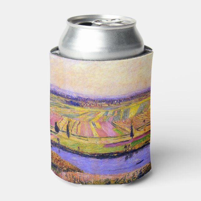 Gustave Caillebotte water nature Villas Vintage Can Cooler (Can Front)