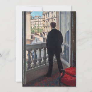Gustave Caillebotte - Young Man at His Window Thank You Card