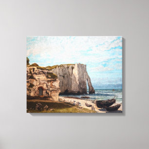 Gustave Courbet - Cliffs at Etretat after Storm Canvas Print