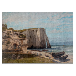 Gustave Courbet - Cliffs at Etretat after Storm Cutting Board