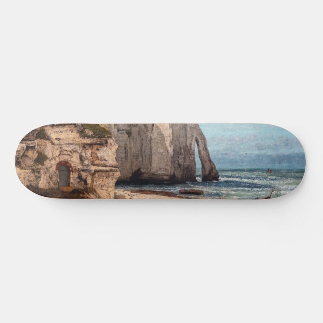 Gustave Courbet - Cliffs at Etretat after Storm Skateboard (Horz)