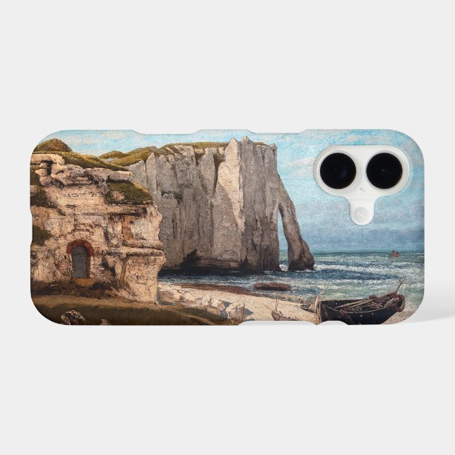 Gustave Courbet - Falaises à Etretat après la temp (Verso (Horizontal))