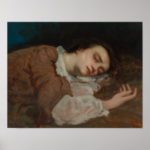Gustave Courbet - Girls on the banks of the Seine Poster