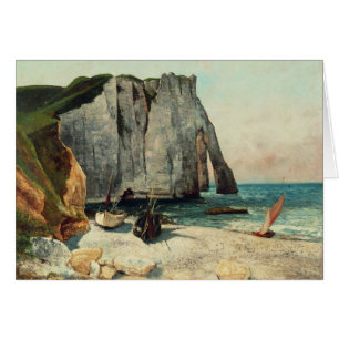 Gustave Courbet   les falaises d'Etretat, le port