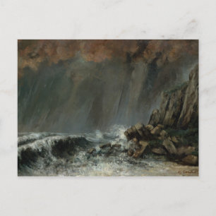 Gustave Courbet - Marine: The Waterspout Postcard