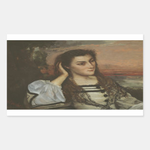 Gustave Courbet - Reverie Sticker