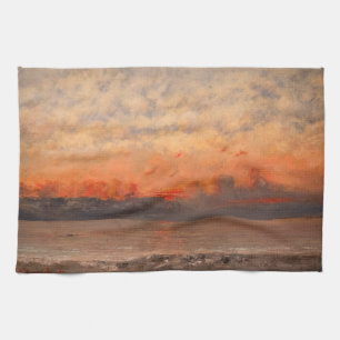 Gustave Courbet - Sunset Kitchen Towel