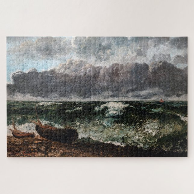 Gustave Courbet - The Stormy Sea / The Wave Jigsaw Puzzle (Horizontal)