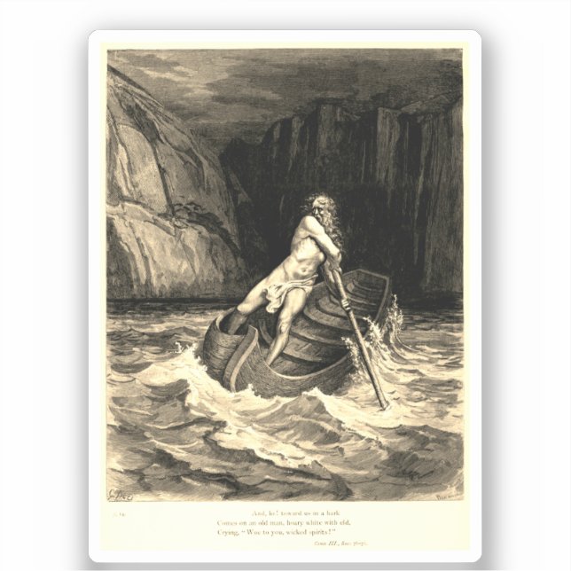 Gustave Doré - Caron Rowing/Dante’s Inferno (Front)