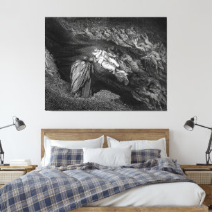 Gustave Doré - Dante and Virgil Meeting With Paolo Canvas Print