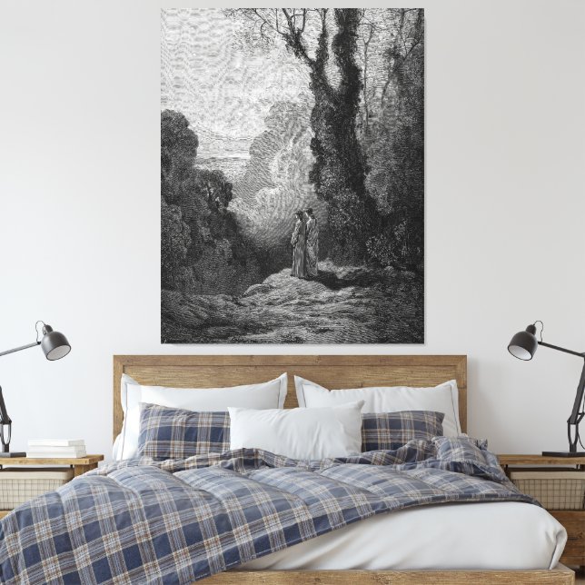 Gustave Doré - Dante And Virgilio Canvas Print (Insitu(Bedroom))