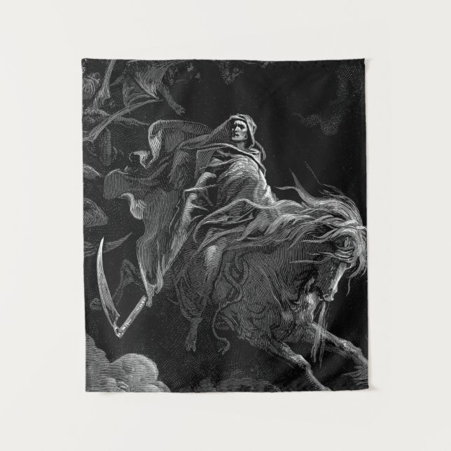Gustave Dore - Death On The Pale Horse Tapestry (Front)