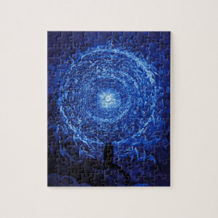 Gustave Dore le puzzle (bleu) de rose blanc