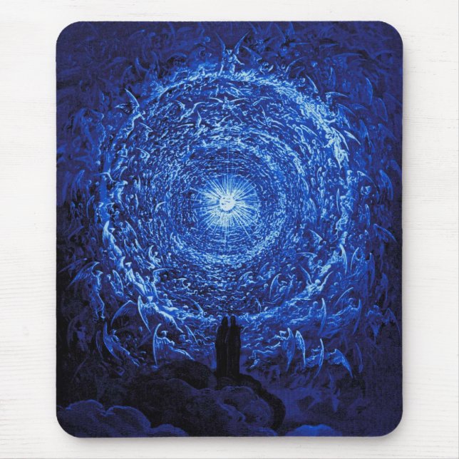Gustave Dore le tapis de souris (bleu) de rose (Devant)