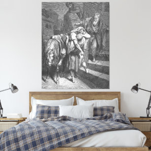 Gustave Doré - Luke 10B The Good Samaritan Arrives Canvas Print