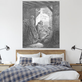 Gustave Doré - Luke 10C Jesus at the House of Mart Canvas Print