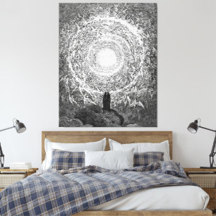 Gustave Doré - Machine Colourised Paradiso Canvas Print