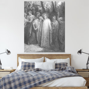 Gustave Doré - Mark 14 Judas Betrays Jesus Canvas Print