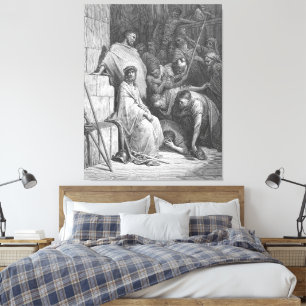 Gustave Doré - Matt 27B Jesus is Mocked Canvas Print