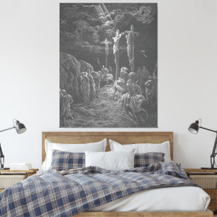Gustave Doré - Matt 27C The Crucifixion of Jesus  Canvas Print