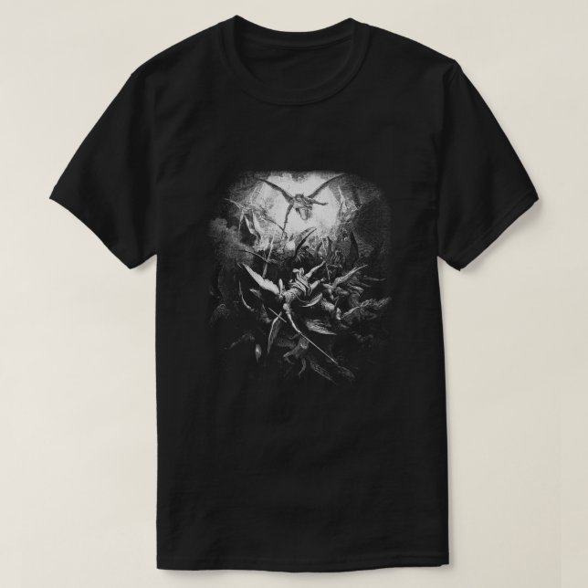 Gustave Dore  Michael Casts out all of Fallen Ange T-Shirt (Design Front)