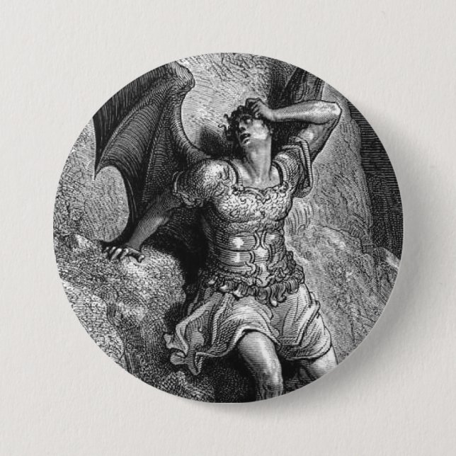Gustave Dore Paradise Lost 3 Inch Round Button (Front)