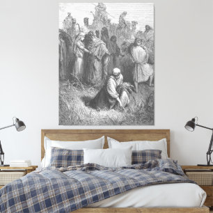 Gustave Doré - Ruth and Boaz Canvas Print