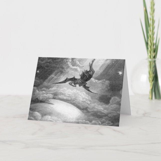 Gustave Dore Satan From Paradise Lost By John Milt Card (Front)