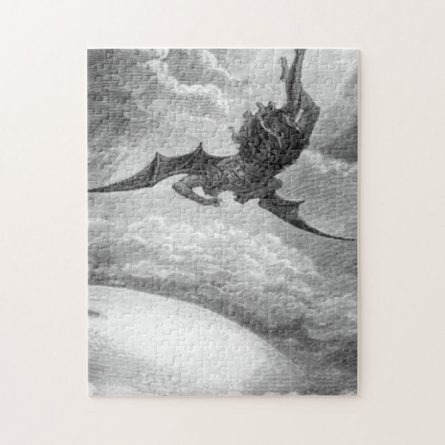 Gustave Dore Satan From Paradise Lost By John Milt Jigsaw Puzzle (Vertical)