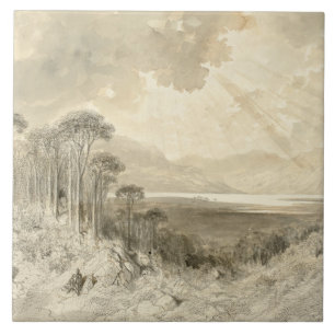 Gustave Dore - Scottish Landscape Tile