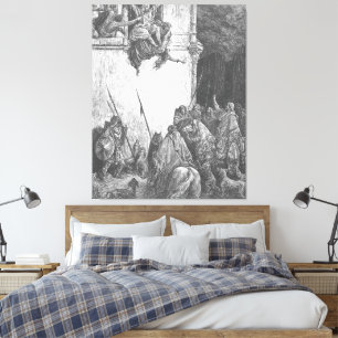 Gustave Doré - The Death of Jezebel Canvas Print