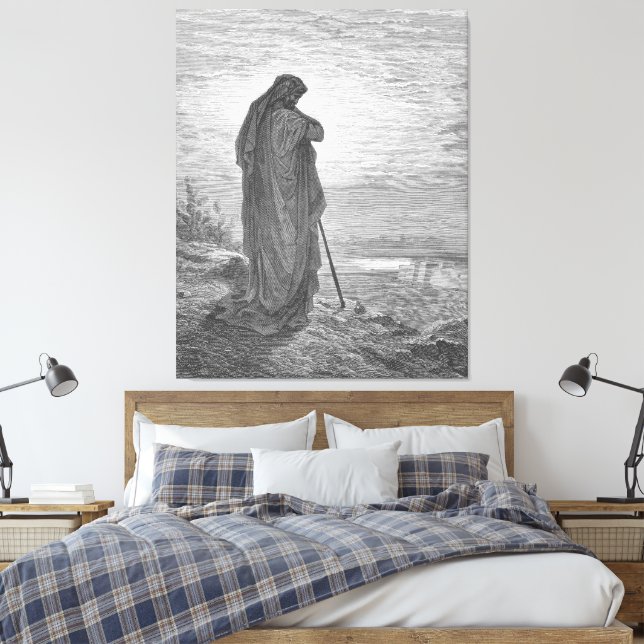 Gustave Doré - The Prophet Amos Canvas Print (Insitu(Bedroom))