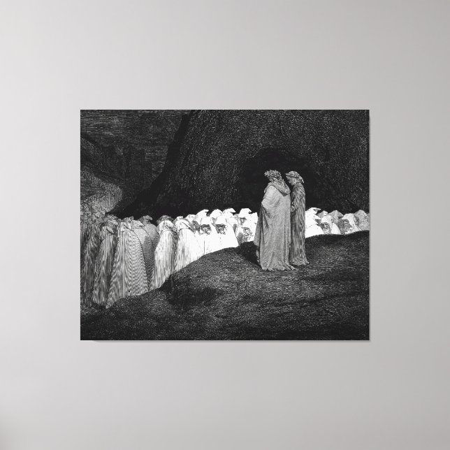 Gustave Doré - Where The Hypocrites Are Punished Canvas Print (Front)