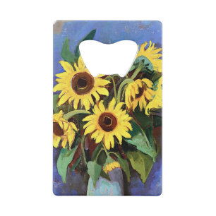Gustave Loiseau Sunflower Aesthetic Pictures Sunfl Credit Card Bottle Opener