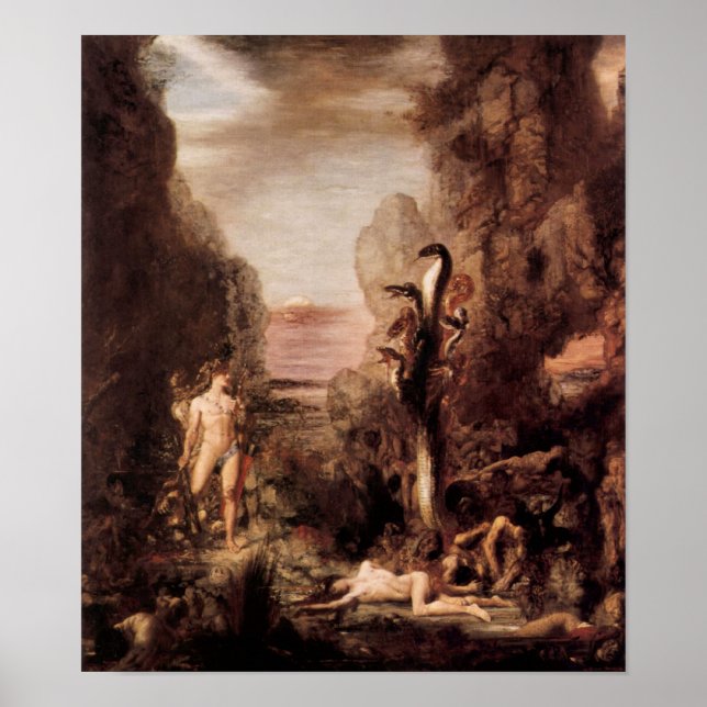 Gustave Moreau - Hercules and the Hydra Poster (Front)