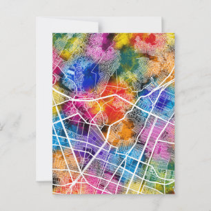 Gustavo A. Madero Mexico City Map Postcard