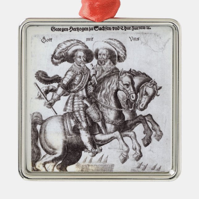 Gustavus Adolphus II  and Gustavus Adolphus IV Metal Ornament (Front)