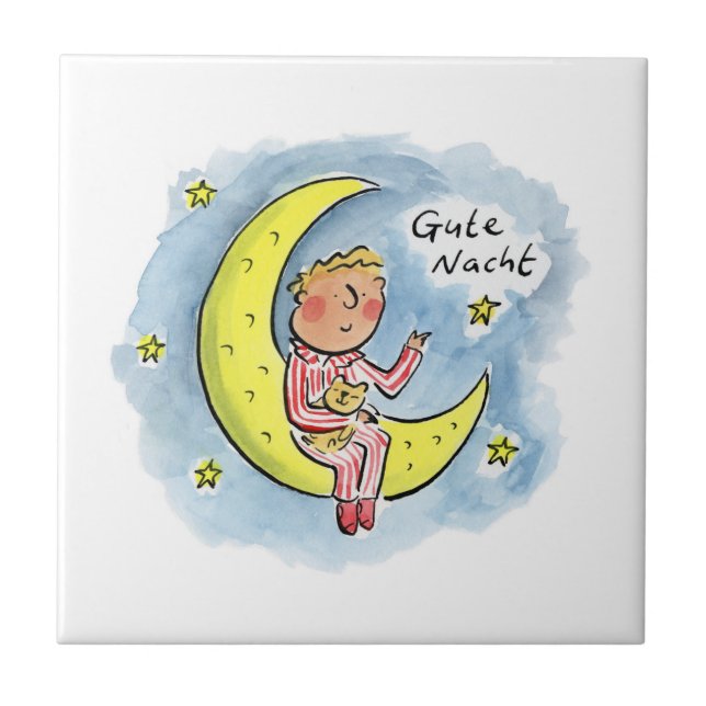 Gute Nacht Tile (Front)